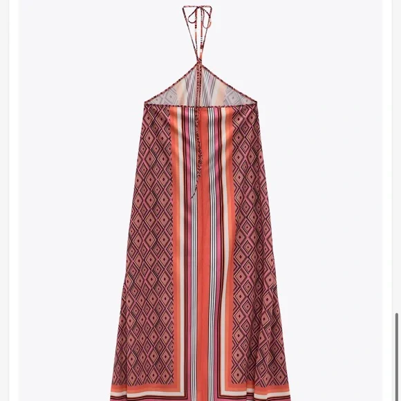 ZARA PRINTED MIDI DRESS - Picture 5 of 10